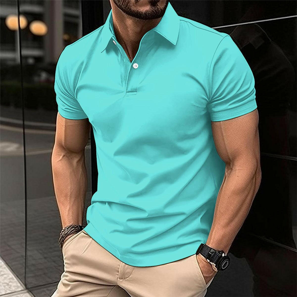 Men’s Summer Short Sleeve Polo Shirt - Infinite Avenue