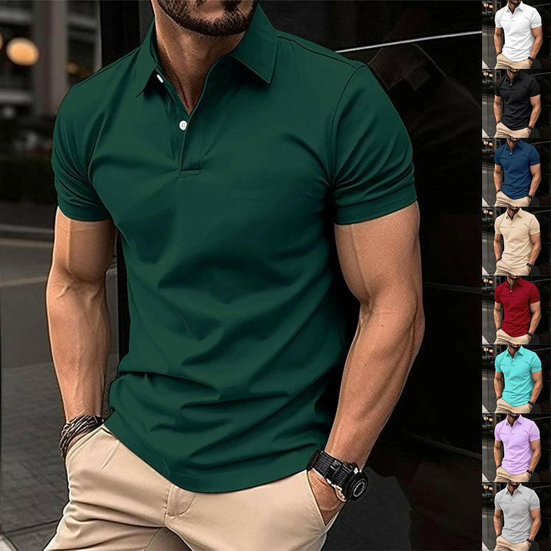 Men’s Summer Short Sleeve Polo Shirt - Infinite Avenue