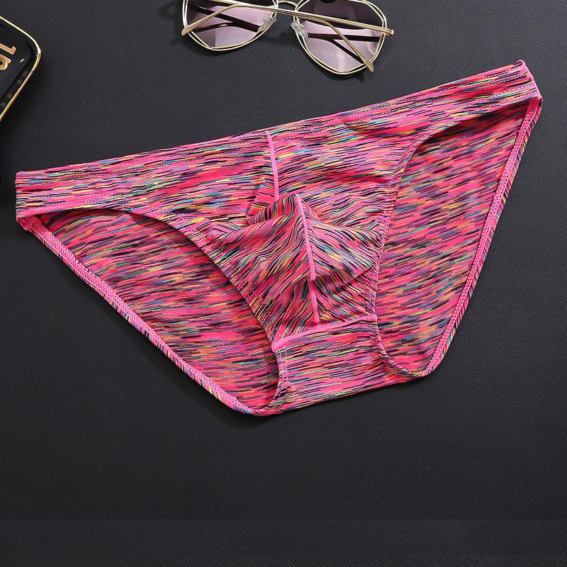 Men’s Summer Triangle Cotton Underwear - Colorful Collection Rose Red Infinite Avenue