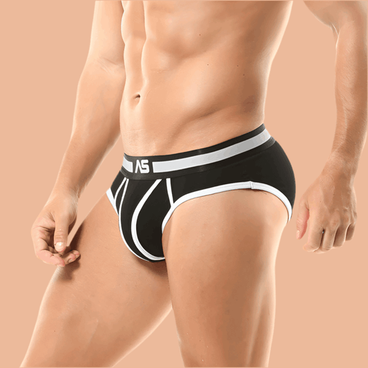 Men's Underwear Color Matching Low Waist Briefs Infinite Avenue