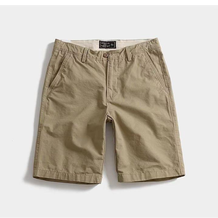 Men's Versatile Loose Casual Straight Shorts Khaki Infinite Avenue