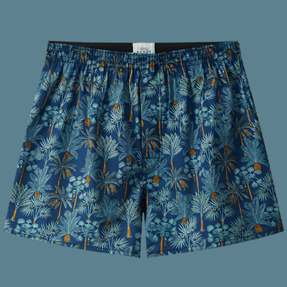 Men's Woven Printed Fashionable Home Shorts YH11 Pineapple Tree Infinite Avenue