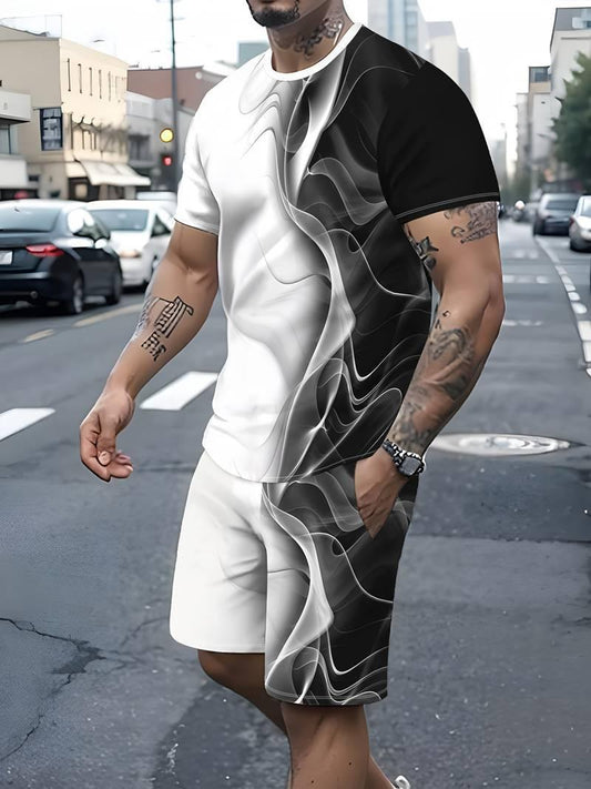 New Suit Trendy Pattern 3D Printed T-shirt - Infinite Avenue