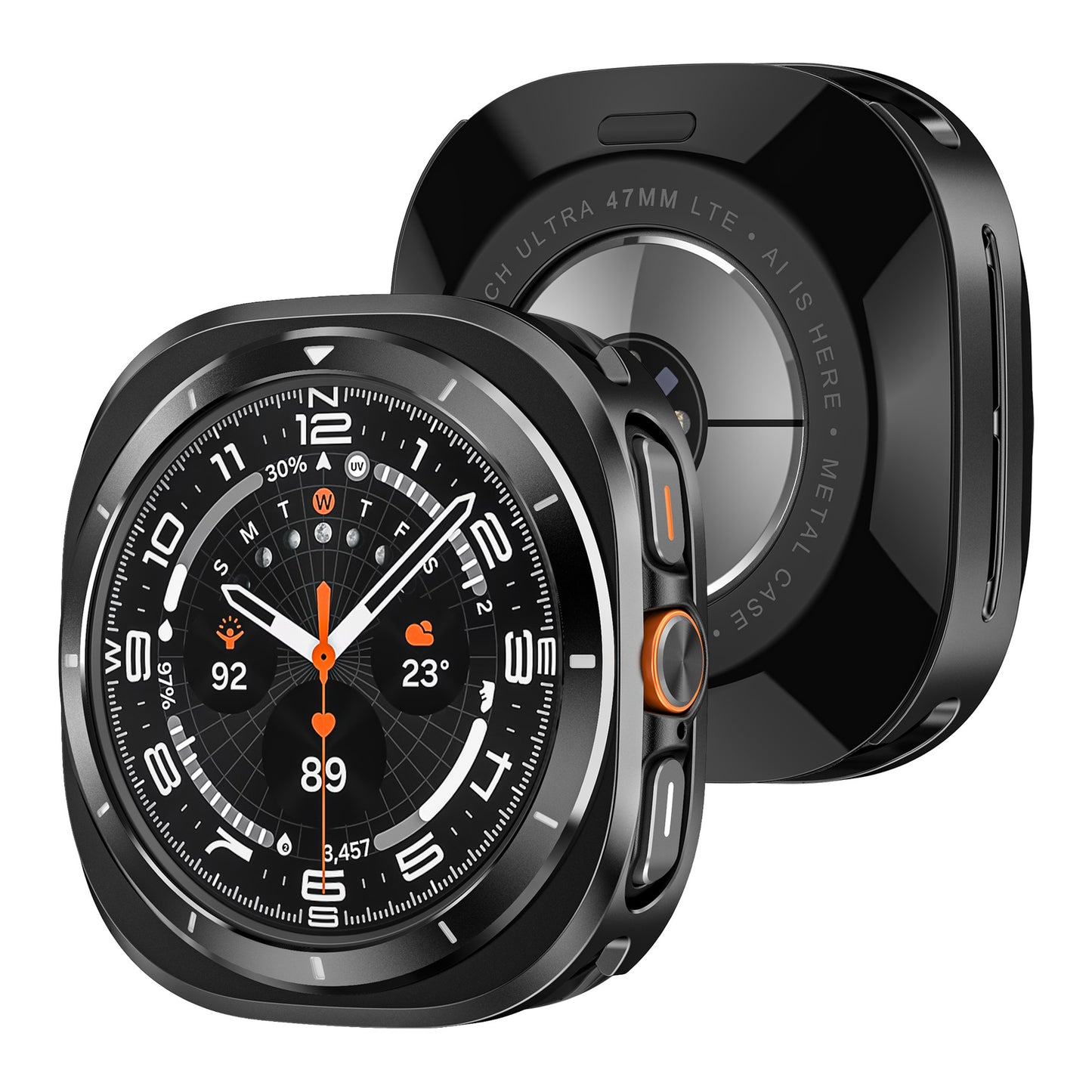 Applicable Watch Original Metal Protective Case Black White Oil Infinite Avenue