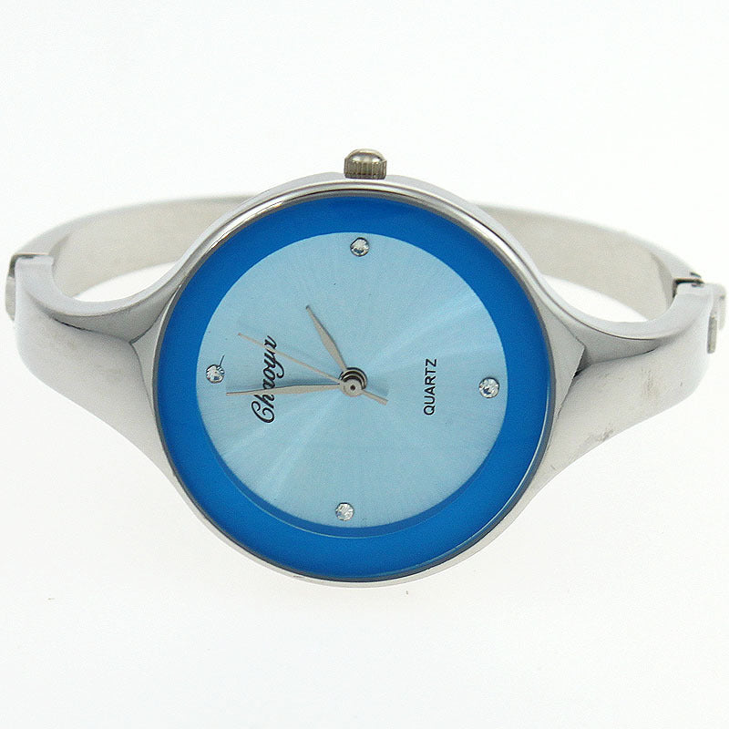 Fashion Casual Women's Quartz Stainless Steel Bracelet Watch Blue Infinite Avenue