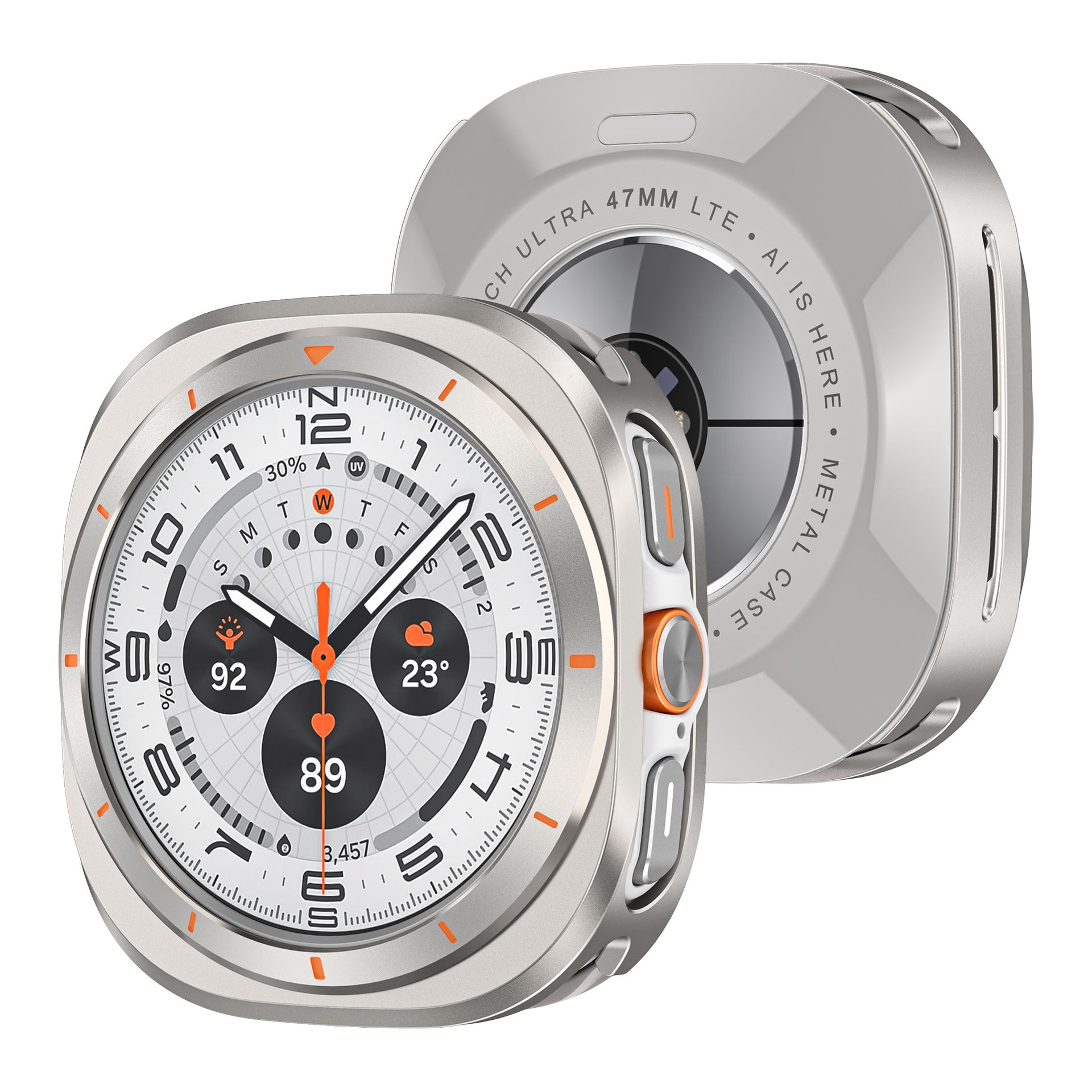 Applicable Watch Original Metal Protective Case Titanium Orange Oil Infinite Avenue