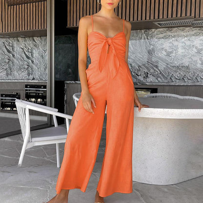 Women’s Casual Wide-Leg Jumpsuit - Infinite Avenue