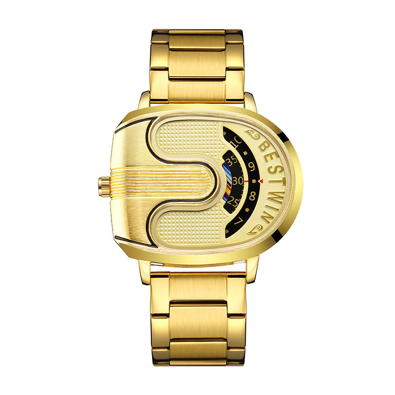 Men's U-shaped Fashion Watch Gold Infinite Avenue