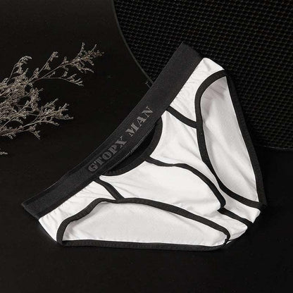 Men's Low Waist Skylight Front And Rear Opening Sexy Briefs - Infinite Avenue