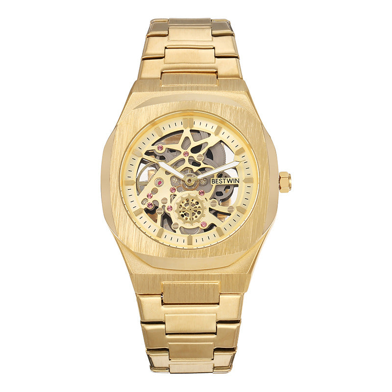 Fashion Alloy Watch Men's Watch BESTWIN Hollow Butterfly Clasp Gold Infinite Avenue