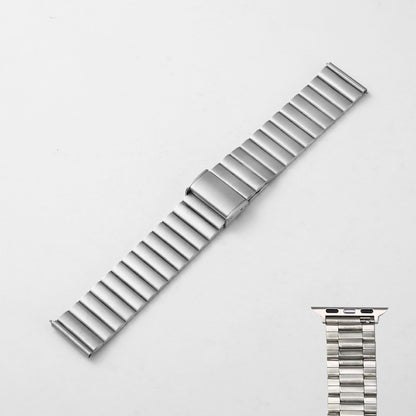 Smart Watch Band Bamboo Stainless Steel Metal Strap 22mm Silver Steel strip Infinite Avenue