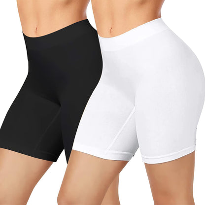 Plus Size High-Waist Seamless Leggings Black And White Infinite Avenue