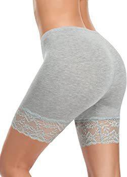 Plus Size High-Waist Seamless Leggings Gray Lace Infinite Avenue