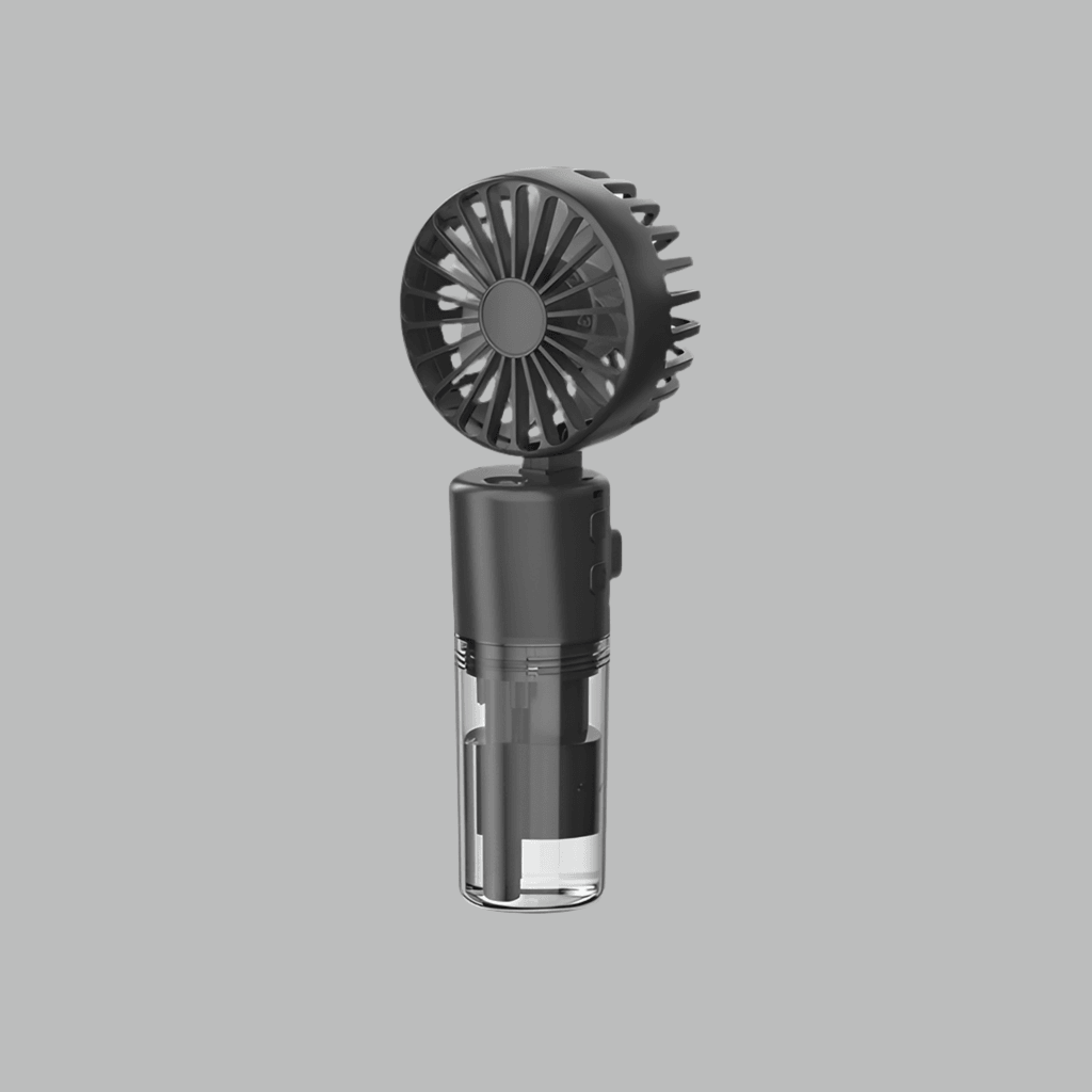 Portable 4-Speed Mist Fan: Handheld USB Rechargeable Summer Cooler F2 Spray Fan Black Hand held Spray Fan Infinite Avenue