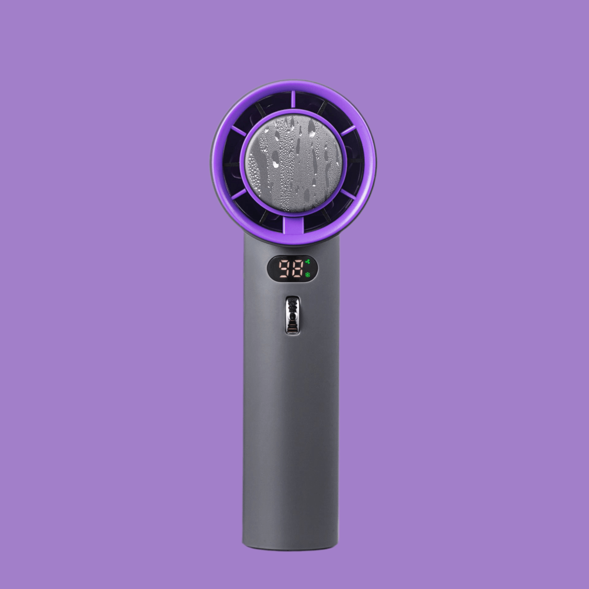 Portable Handheld Turbo Fan with 3000mAh Battery 639 Gray 3000 MA Infinite Avenue