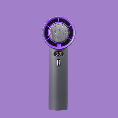 Portable Handheld Turbo Fan with 3000mAh Battery 639 Gray 3000 MA Infinite Avenue