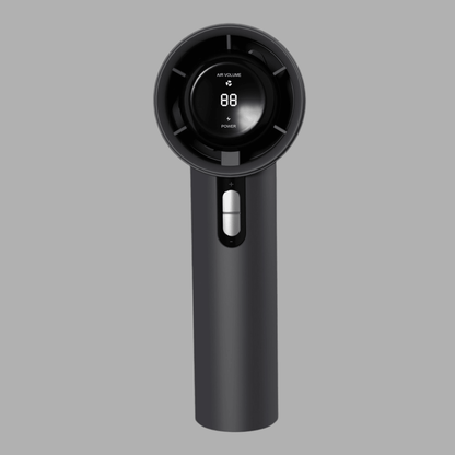 Portable Handheld Turbo Fan with 3000mAh Battery 638 Black 3000 MA Infinite Avenue