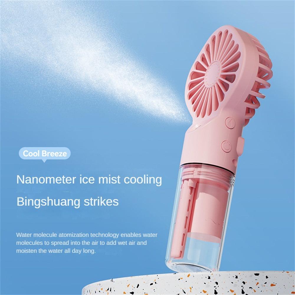 Portable USB Mist Fan with Humidifier and Strong Spray - Infinite Avenue