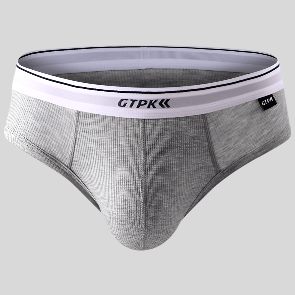 Summer Breathable Quick-drying Men's Modal Briefs Gray Infinite Avenue