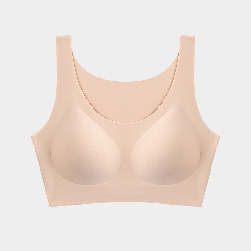 Women’s Seamless Sleep & Sports Bra – Rimless Beauty Vest Design Skin Color U get Infinite Avenue