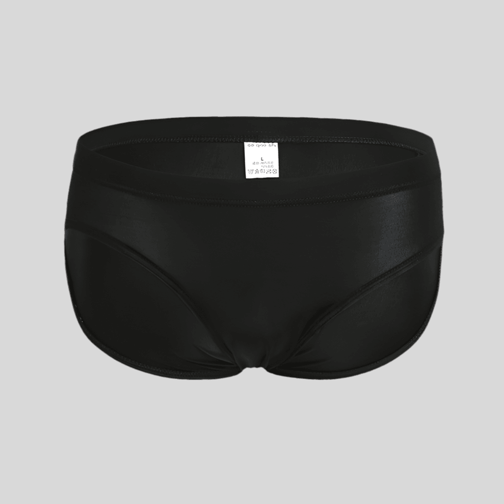 Ultra-Thin Ice Silk Men’s Briefs - Comfortable & Trendy Black Infinite Avenue