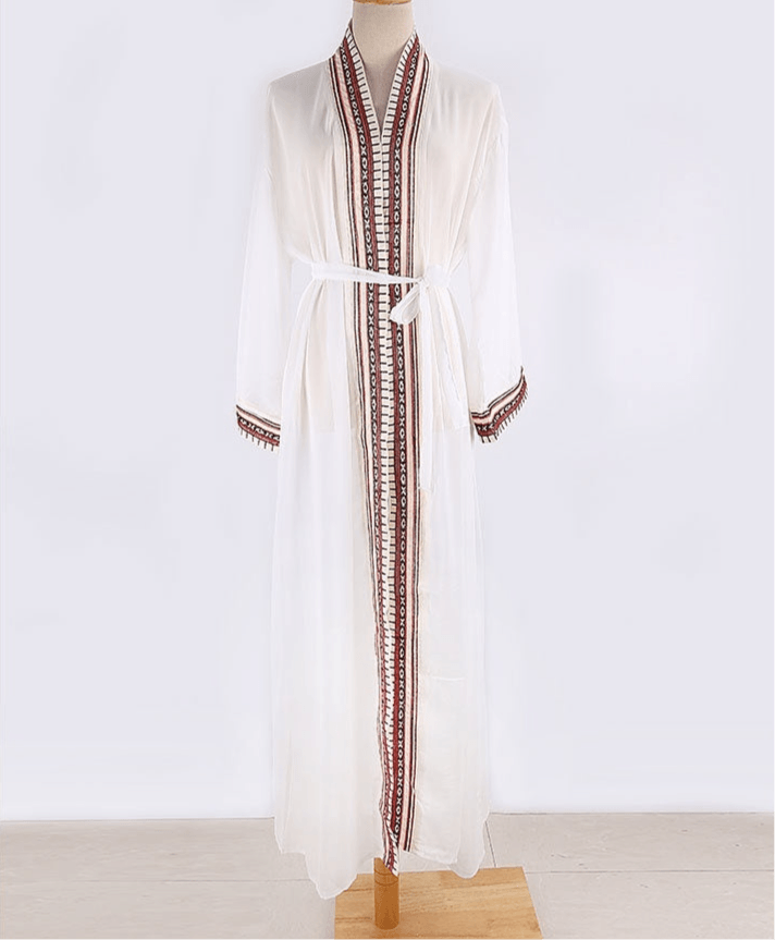 Women’s Chiffon Embroidered Cover-up Cardigan Infinite Avenue