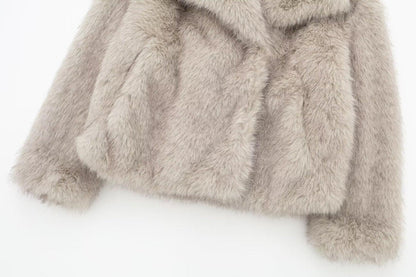 Women’s Imitation Faux Fur Jacket Infinite Avenue