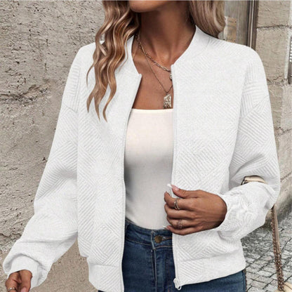 Women’s Long Sleeve Knitted Cardigan with Zipper Infinite Avenue