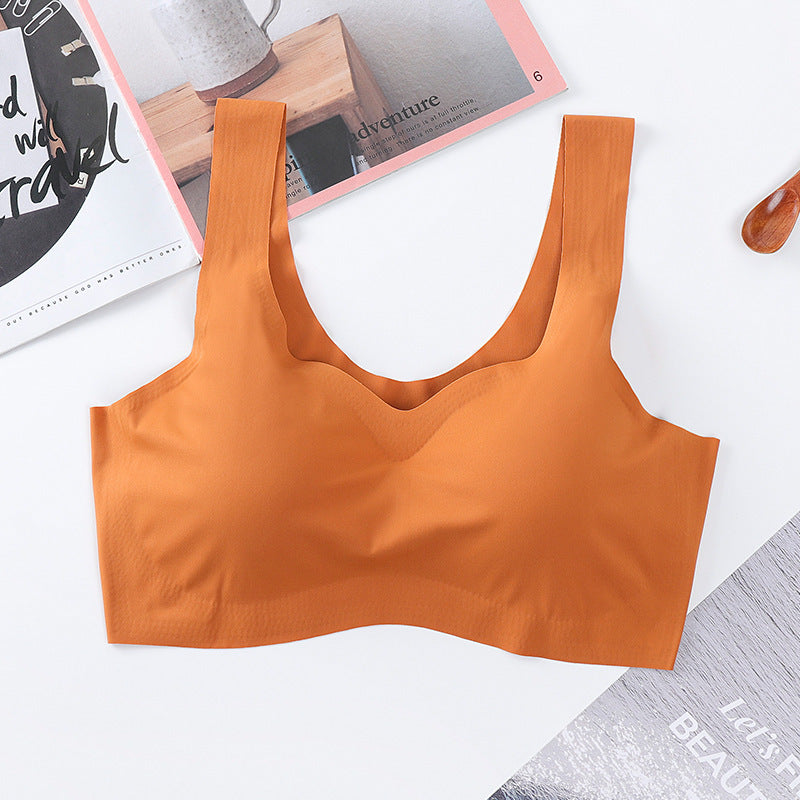 Women’s Shockproof Yoga Sports Bra Vest - High Support Activewear Orange Infinite Avenue