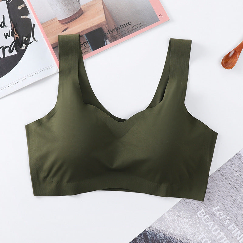 Women’s Shockproof Yoga Sports Bra Vest - High Support Activewear Green Infinite Avenue