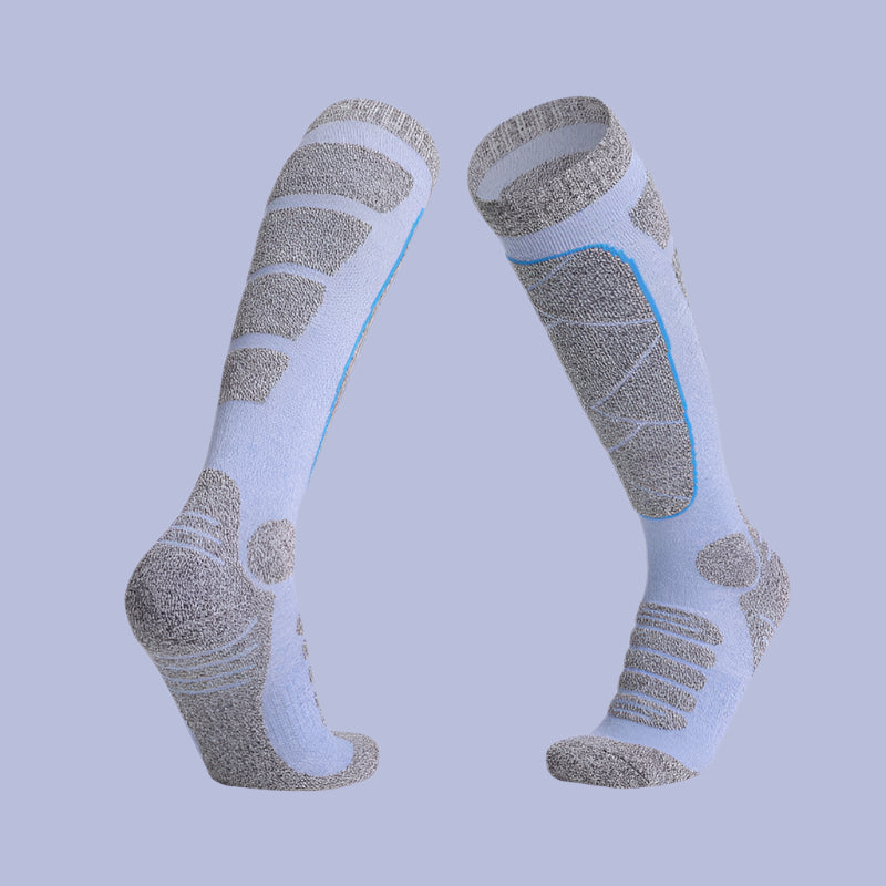 Warm Autumn/Winter Outdoor Sports Terry Socks Female Blue M Infinite Avenue