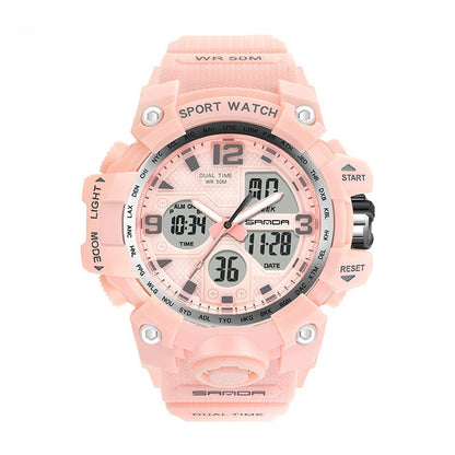 Electronic Youth Student Fashion Trend Cool Men's Watch 942 Cherry Pink Women's Infinite Avenue