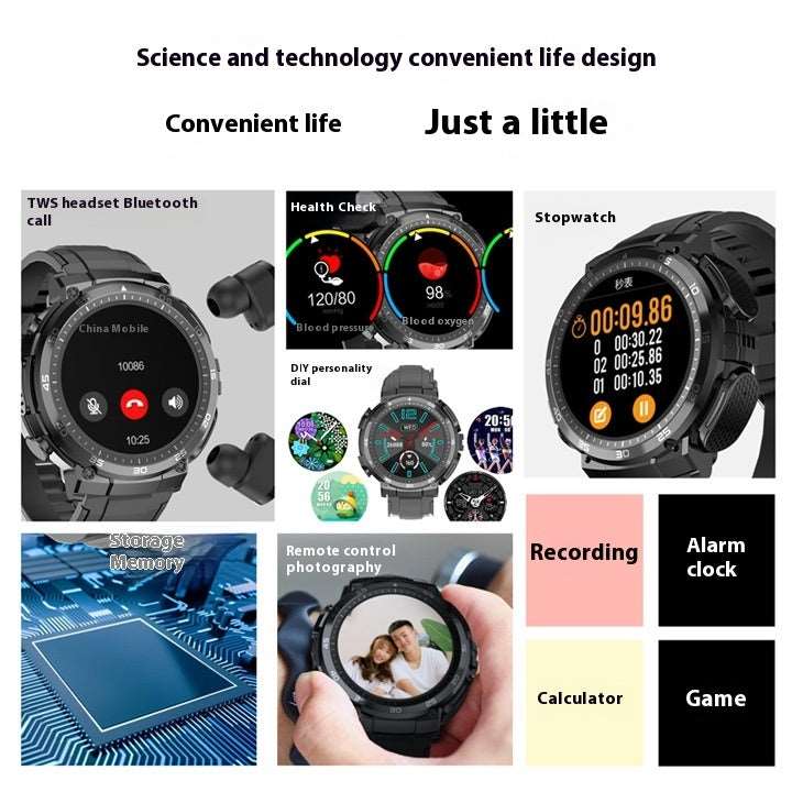 New Sports TWS Earphone Heart Rate Smart Watch Infinite Avenue