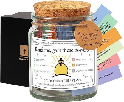 Bible Verse Jar – 90 Inspirational Verses C 1PCS Infinite Avenue