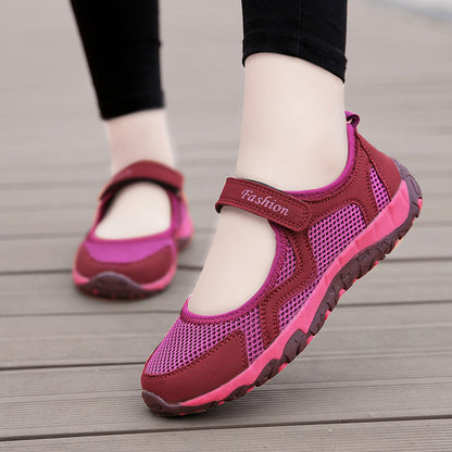 Summer Walking Women's Breathable Middle-aged Shoes Soft Bottom Non-slip Infinite Avenue