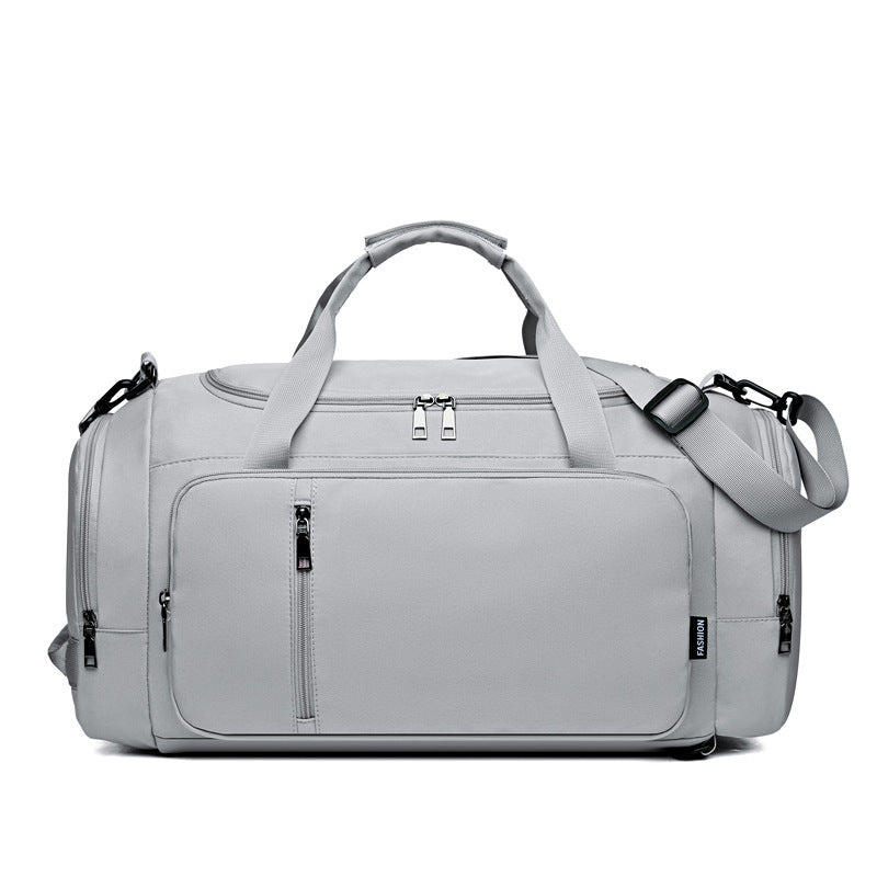 Large Capacity Dry Wet Separation Gymnastic Valise Gray Infinite Avenue