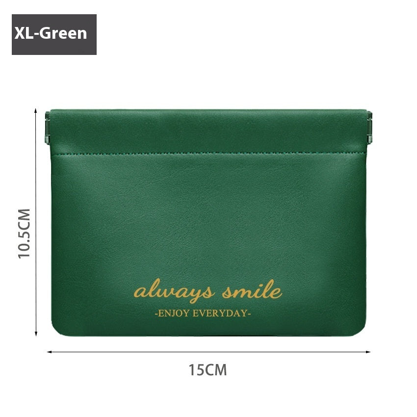 Portable Data Cable Storage Bag Dark Green Lncrease number Infinite Avenue