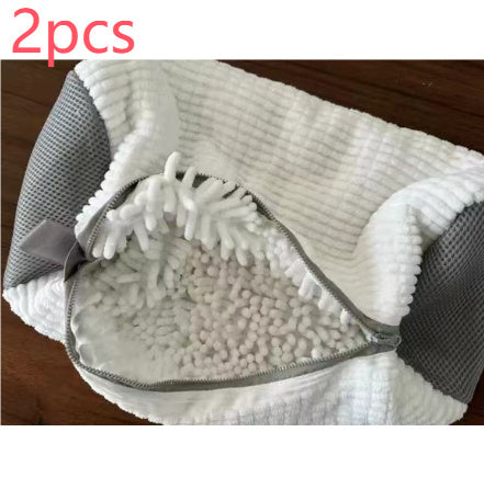 Reusable Zippered Shoe Laundry Bag – For Sneakers & Tennis Shoes White 39x19CM 2PCS Infinite Avenue