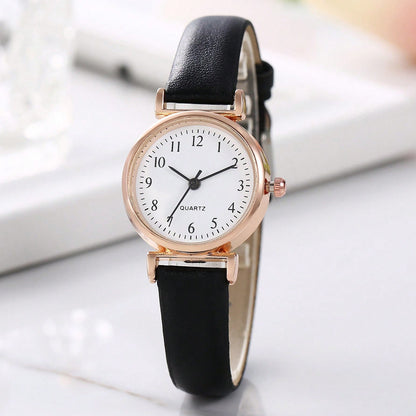 Lady Temperament Heart Bracelet Quartz Watch Suit Digital White Surface Infinite Avenue