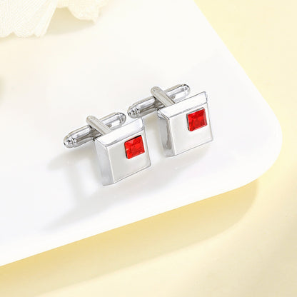 Alloy Spot Drill Fashion Men's Square Cufflinks Infinite Avenue