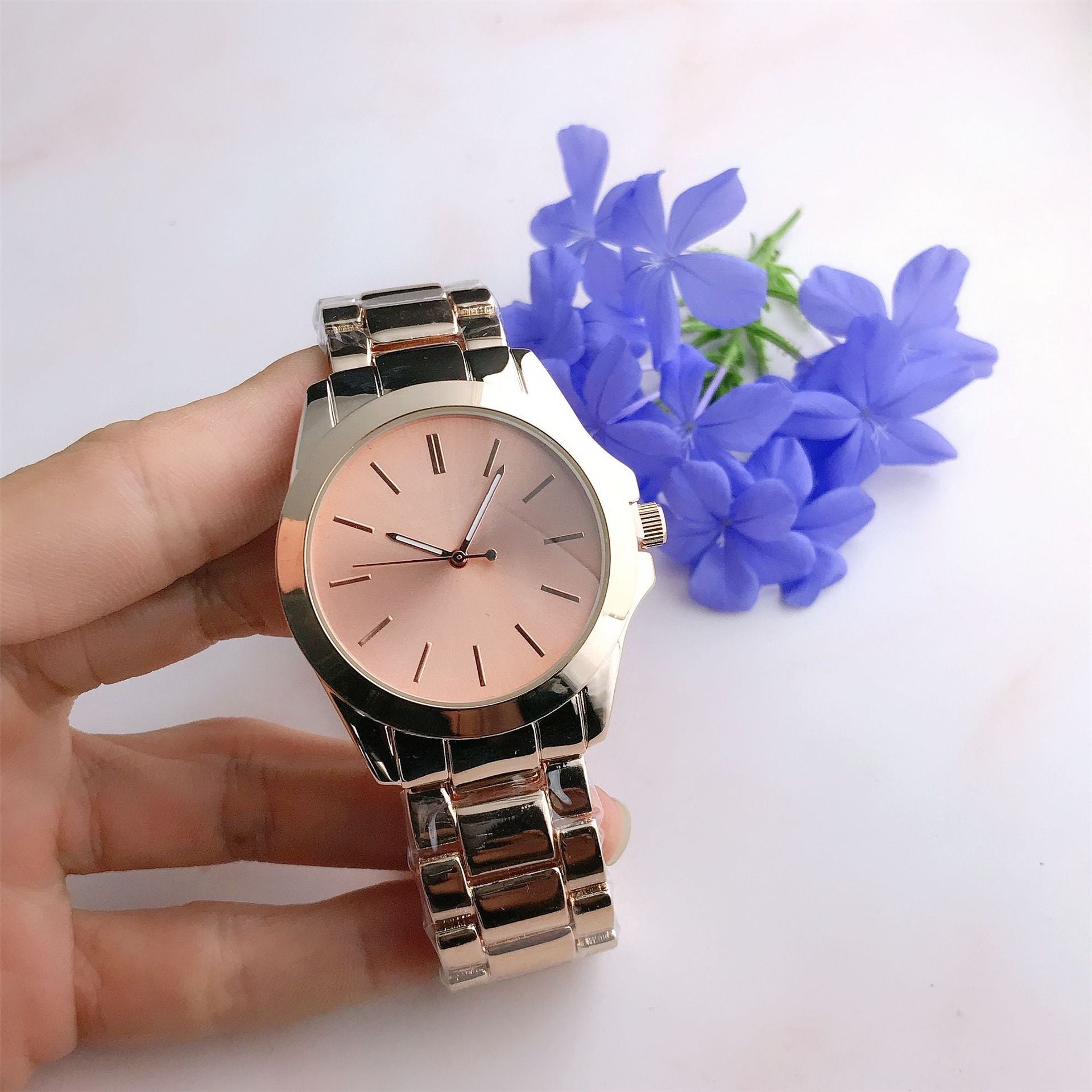 Casual Elegance And Creativity Quartz Wrist Watch Male And Female Matching Style Korean Simple Rose Gold Infinite Avenue