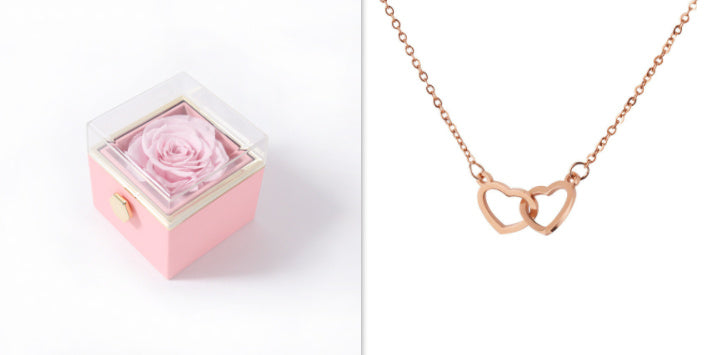 Acrylic Ring Box Valentine's Day Proposal Confession Rosegold pinkbox Infinite Avenue