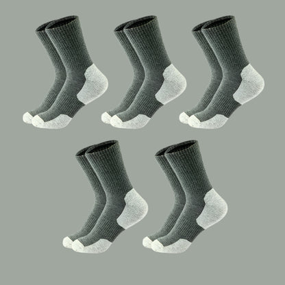 Men's Mid-Calf Socks – Sweat-Absorbing & Deodorant Dark Gray Average Size 39 to 45 Infinite Avenue