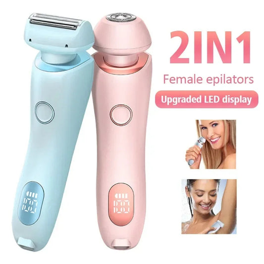 2-in-1 USB Rechargeable Epilator & Trimmer – Women’s Body Shaver Infinite Avenue