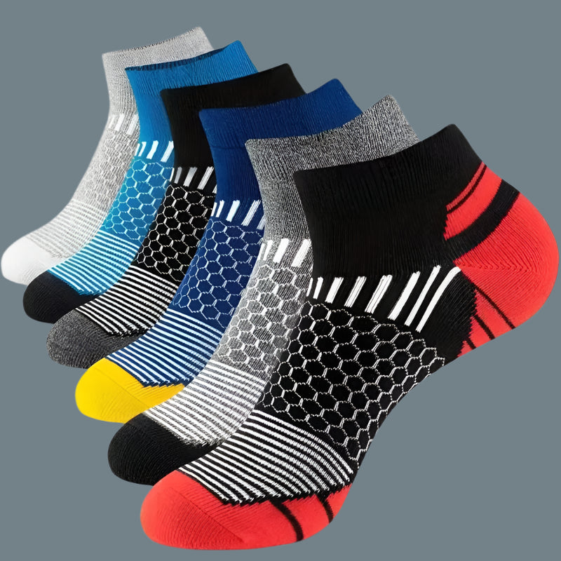 Men's Breathable Running & Basketball Ankle Socks Color Mixed 10Pairs Infinite Avenue