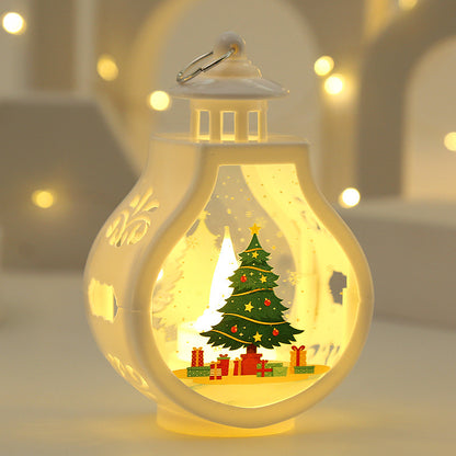 Romantic Christmas Candle Lamp Ornaments White Shell Christmas Tree Infinite Avenue