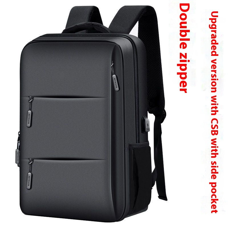 Business Backpack Computer Backpack Travel Bag Black Double Pull Infinite Avenue