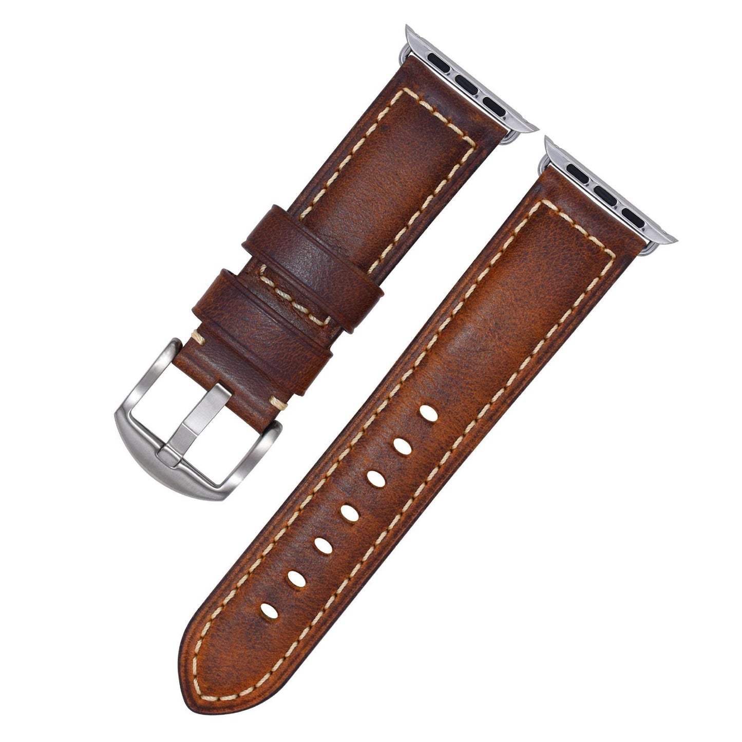 Vintage Oil Wax Genuine Cowhide Watch Band Infinite Avenue