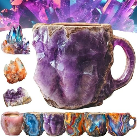 400ml Resin Crystal Coffee Mug – Elegant Cup for Home & Office Infinite Avenue