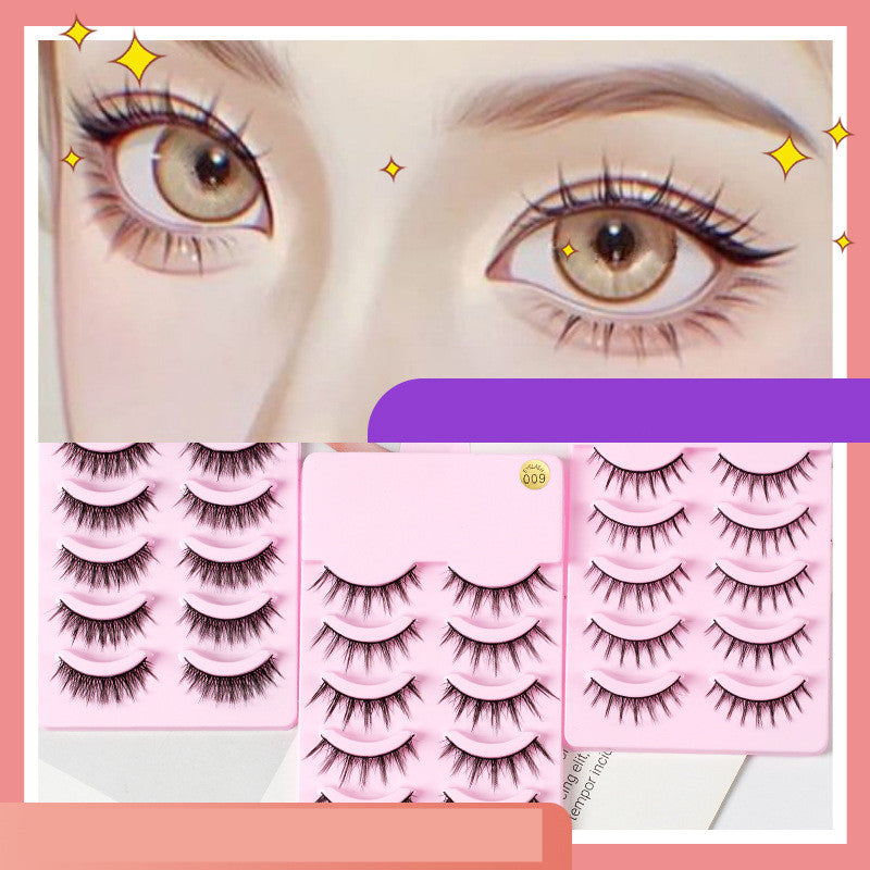 5 Pairs Manga Lashes – Anime Cosplay & Natural Wispy False Eyelashes Infinite Avenue